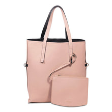 Load image into Gallery viewer, REVERSIBLE TOTE BAG WITH CROSSBODY STRAP