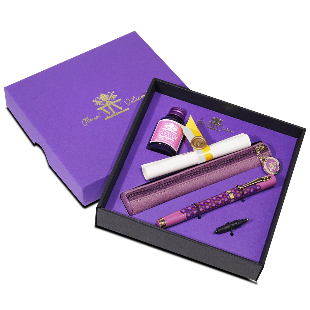 DULCIS COLORUM SET FOUNTAIN PEN CINABRESE DI GELSO